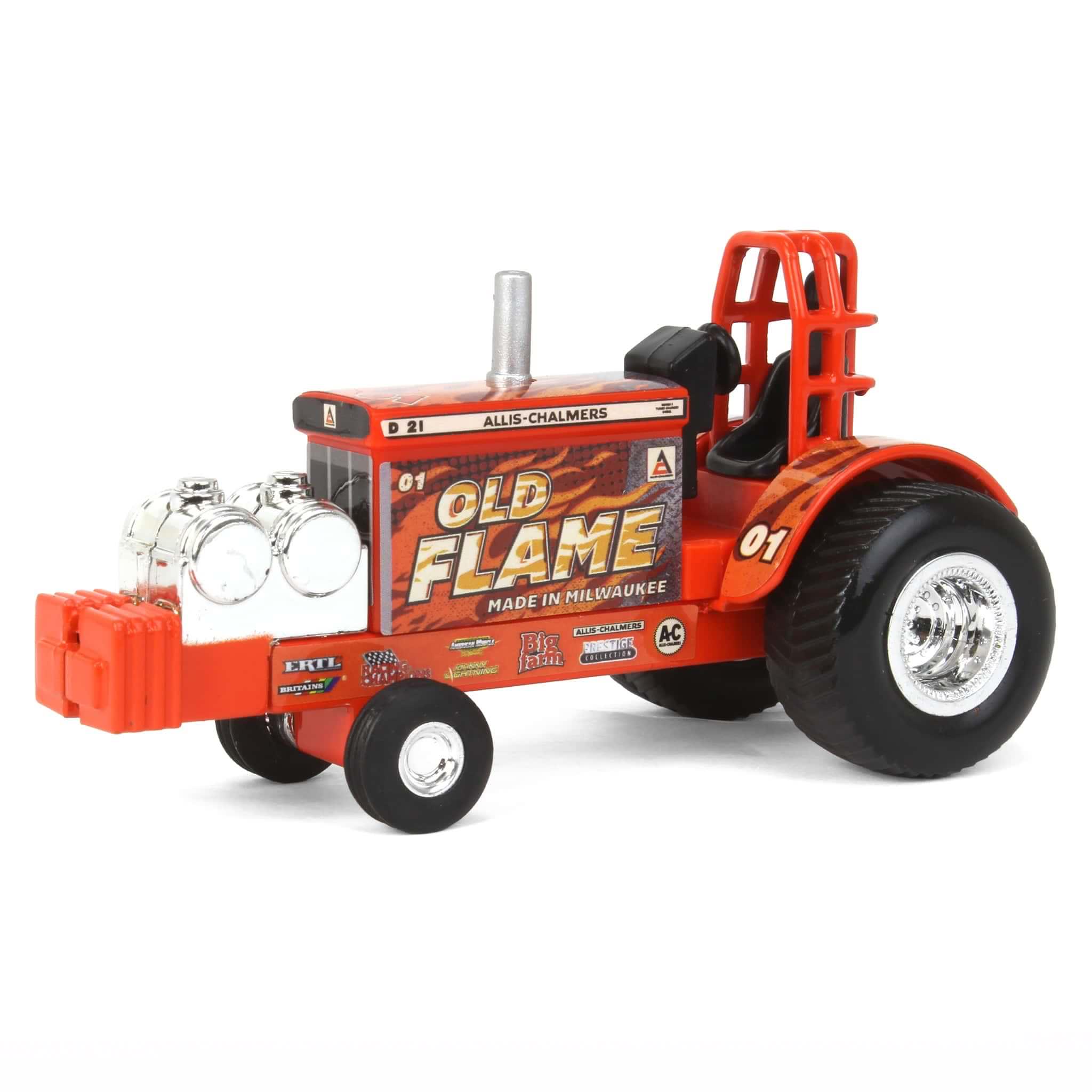 thumbnail image 1 of ERTL 1/64 Allis Chalmers "Old Flame" Pulling Tractor, 47504, 1 of 5
