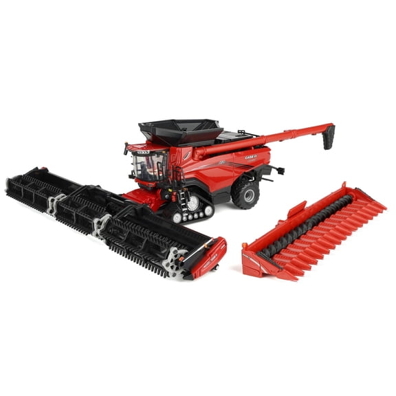 ERTL 1/64 Case IH Axial-Flow AF9 Tracked Combine with Corn Head & Draper Head, Prestige Collection, ZFN44505