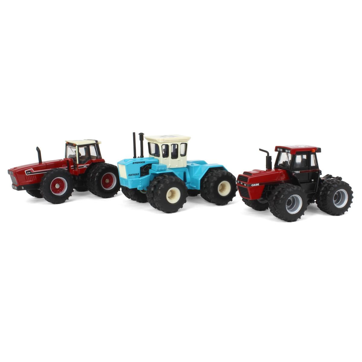 1/64 ERTL ダイキャストモデル 4台セット ERTL 1/64 Case IH & IH 4WD Tractor Set, Toy Tractor Times