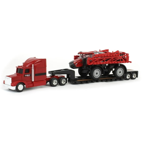 ERTL 1/64 Case IH Patriot 4350 Sprayer & Semi with Lowboy Trailer 44379