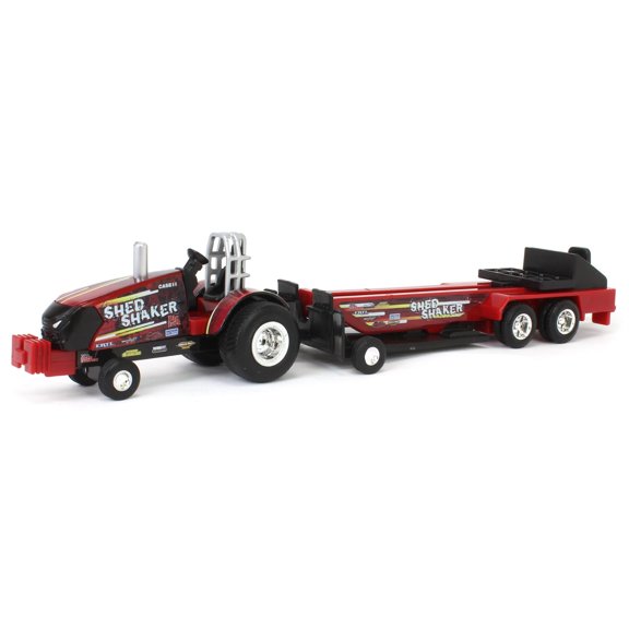 ERTL 1/64 Case IH "Shed Shaker" Pulling Tractor with Sled, 47619