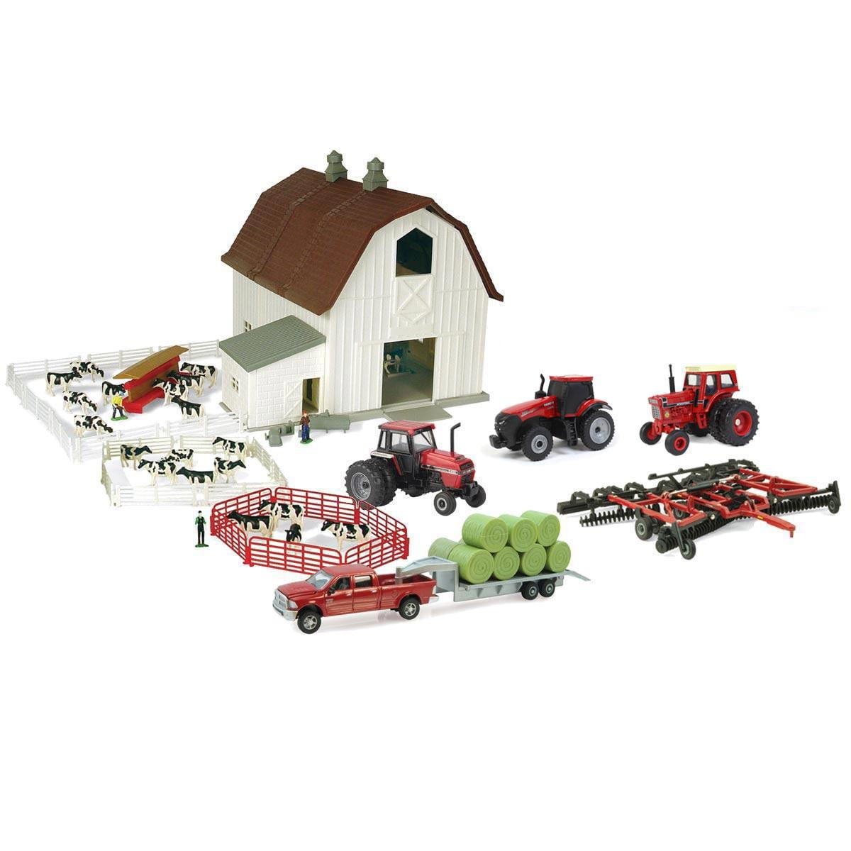 ERTL 1/64 Dairy Farm Play Set, Case IH Die-cast Equipment, Tractor