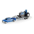thumbnail image 1 of ERTL 1/64 New Holland "Blue Barracuda" Pulling Tractor with Pickup Truck & Trailer 47570, 1 of 6