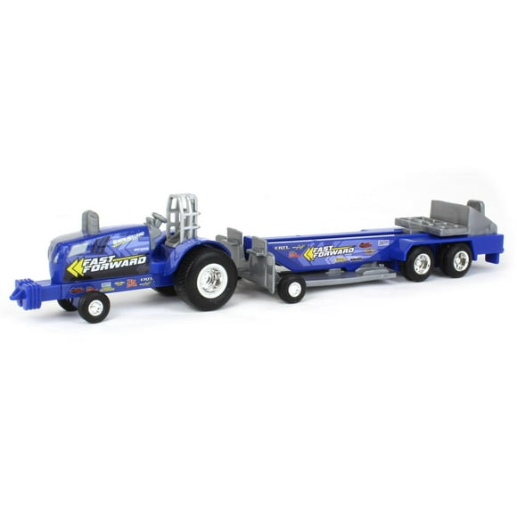 ERTL 1/64 New Holland "Fast Forward" Pulling Tractor with Sled 47574