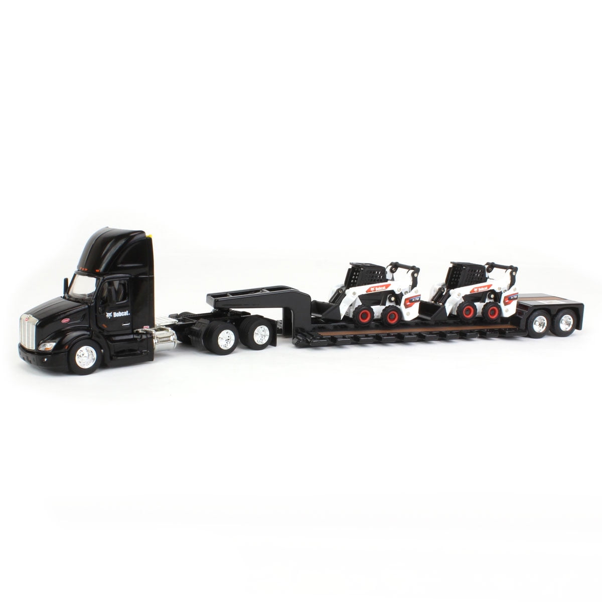 ERTL 1/64 Peterbilt 579 w/ Lowboy & 2 Bobcat S76 Skid-Steer