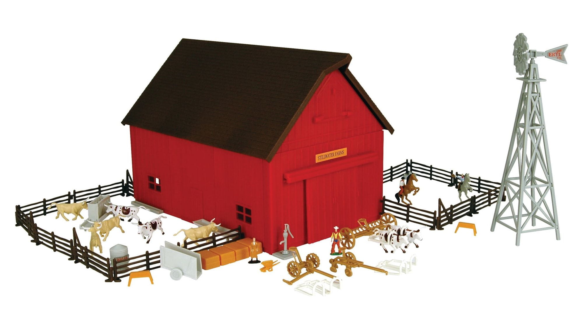 ERTL 1:64 Scale Red Barn Western Ranch Playset