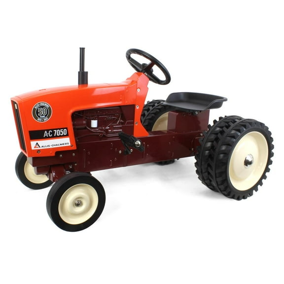 ERTL Allis-Chalmers 7050 50 Years Pedal Tractor W/ Maroon Belly & Rear Duals, ERTL Limited Series 16456