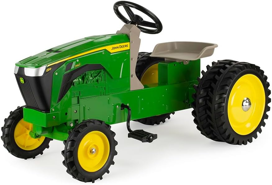 Ertl John Deere Metal Pedal Tractor With Trailer ERTL John Deere