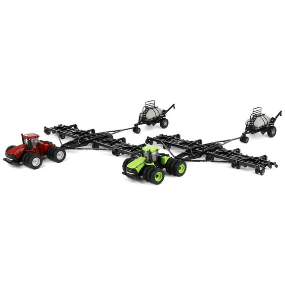 ERTL Set of 2 1/64 Case IH Steiger 600 HD Tractor, Flexi-Coil PD5700 Air Seeder & 3450 Cart, Outback Toys Exclusive 44468