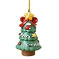 thumbnail image 1 of ERTUTUYI Christmas Ornaments Cute Animal Acrylic Flat Decoration Mini Christmas Tree Hanger Dog Deer Tree Bear Snowman K, 1 of 5