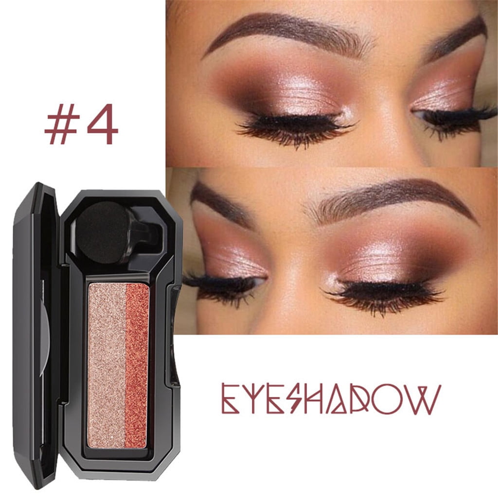 ERTUTUYI Eye Beauty Shimmer Two-color Stamp Eyeshadow Palette Makeup ...