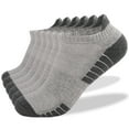 thumbnail image 1 of ERTUTUYI Men And Women Running Socks 6 Pairs Breathable Low Cut Sports Socks With Cushioning Ankle Socks Grey, 1 of 9