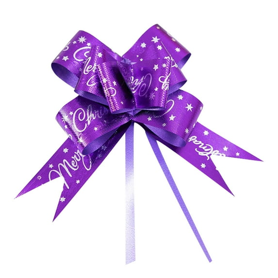 ERTUTUYI Pack Of 10 Pull Bow Large Pull Bow With Ribbon For Decorating Gift, Birthday, Christmas, New Year, Wedding, Party, Stripes