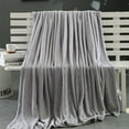 thumbnail image 1 of ERTUTUYI Super Soft Warm Solid Warm Micro Plush Blanket Throw Rug Sofa Bedding Gray, 1 of 2