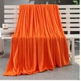 thumbnail image 1 of ERTUTUYI Super Soft Warm Solid Warm Micro Plush Blanket Throw Rug Sofa Bedding Orange, 1 of 2