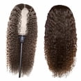 thumbnail image 1 of ERTUTUYI Wigs Synthetic Wigs Women's Wig Black Small Curly Wavy Fiber High Temperature African False Head Cover Curly Human Hair Wig Glueless Lace Front Human Hair B, 1 of 9