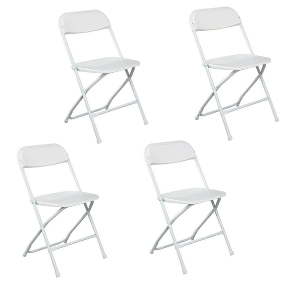 ERTWER Folding Plastic Chairs (5–25 Pack), Lightweight Stackable Folding Chairs with Metal Frame, Portable Event Chairs for Home, Office, Wedding, Party, Conference, Indoor Outdoor Seating