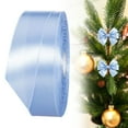 thumbnail image 1 of ERTZAE 2.5Cm Solid Satin Craft Ribbon,Christmas Gift Wrapping Ribbon,Floral Bouquet Accent,Wedding Decor Ribbon,Party Invitation Decoration Ribbon,Sewing Fabric,Handmade Bow Supply 24Yard Blue, 1 of 6