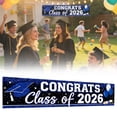 thumbnail image 1 of ERTZAE 2026 Graduation Banner,Graduation Yard Banner,Grad Backdrop Banner,Grad Hanging Decor,Graduation Party Ceremony Banner,Blue "Grad 2026" Outdoor Banner 20x98Inch,for Porch or Yard Decoration, 1 of 9