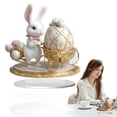 thumbnail image 1 of ERTZAE 2D Flat Acrylic Display,White Bunny Pulling Cart With Decorated Egg Design,Outdoor Easter Acrylic Decor,2D Flat Egg Ornament,Home Garden Party Decor,Easter Egg Ornament,Easter Egg Ornaments, 1 of 9