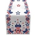 thumbnail image 1 of ERTZAE 4Th Of July Table Runner,90" Patriotic Butterfly Star Table Runner,Americana Kitchen Dining Decoration For Home Party Decor,Red White Blue Independence Anniversary Memorial Day Party Supply, 1 of 8