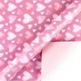 thumbnail image 1 of ERTZAE 5Pc Love Wrapping Paper,19.69X27.56Inpink Background With Heart & Watermelon Motifs Design Cute Cartoon Print Pink Wrapping Paper For Girl,Holographic Wrapping Paper,Holiday Wrapping Paper, 1 of 4