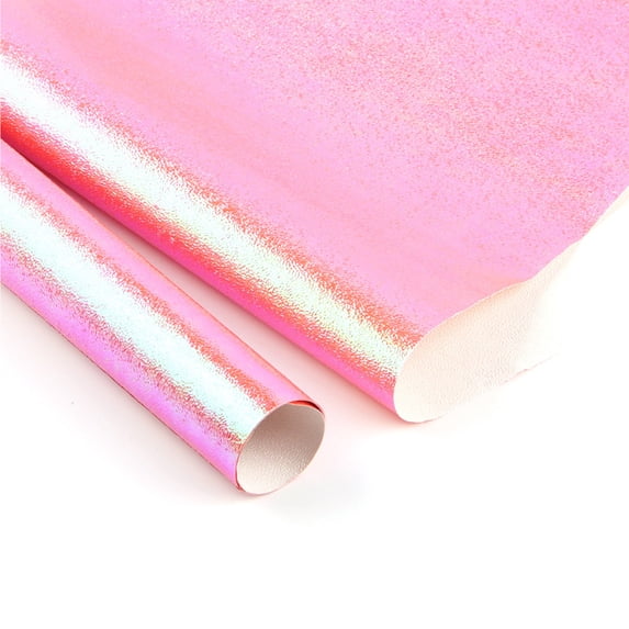 ERTZAE 5Pc Reversible Wrapping,19.69X27.56Iniridescent Dusty Pink Wrapping Paper Design Festive Holographic Wrapping Paper For Theme Party Decor,Wrapping Paper With Bows,Valentines Day Wrapping Paper