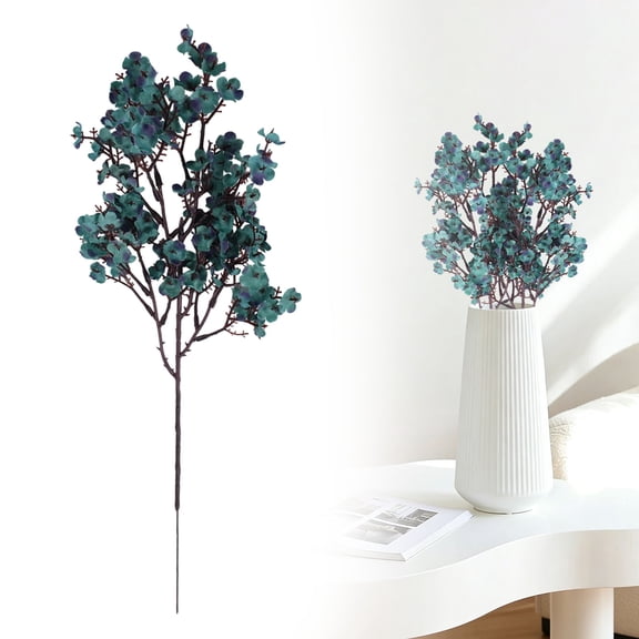 ERTZAE 6Pc Baby'S Breath Artificial Flower,18.5"Navy Artificial Gypsophila Bouquet For Wedding Decor,Baby'S Breath Artificial Bouquet,Real Touch Gypsophila Stem,Wedding Centerpiece Decor,Fake Bouquet