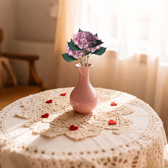 ERTZAE Artificial 11-Branch Hydrangea Flower Stem,Dark Pink,Single Faux Flower for Arrangement Wedding Decoration,Faux Hydrangea Stem with Multiple Blooms,Realistic Texture,DIY Wreath Bouquet Supply