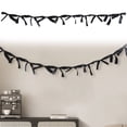 thumbnail image 1 of ERTZAE Bows Hanging Decors,71" Black Festive Bow Garland To Create Sweet Romantic Atmospheres For Special Events,Hanging Bow Ornament Banner,Garland String For Office Decoration,Easy To Hang & Shape, 1 of 9