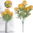 thumbnail image 1 of ERTZAE Dandelion Floral Arrangement,Bridal Bouquet Accent,Ball Mum Floral Decor,Garden Balcony Decor,Uv Resistant Decor,Yellow 7-Branch 35-Head Artificial Flower Ball 13In,for Home Garden Decoration, 1 of 9
