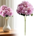 thumbnail image 1 of ERTZAE Entryway Console Florals,Modern Hydrangea Style,Stylish Home Blooms,Charming Home Florals,5-Piece Embroidered Hydrangea Bouquet Set,Purple 18.5-Inch Faux Flowers for Home Table,Wedding Decor, 1 of 9