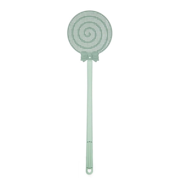 ERTZAE Fly Swatter,Gray 20.5" Fly Swatter For Indoors Outdoors,Durable Plastic Fly Swatter,Manual Fly Swatters Mesh Head,Candy Shape Bug Swatter,Strong Flexible Manual Swat,Mosquito Spiders Beater