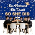 thumbnail image 1 of ERTZAE Graduation Party Supplies,Graduation Wall Hanging,Class Of 2026 Banner,Grad Party Backdrop Banner,Large Blue & Gold Graduation Photo Banner 71x43Inch,Class of 2026 Background for Wall Decor, 1 of 9