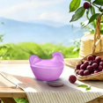 thumbnail image 1 of ERTZAE Home Countertop Jar,Retro Bowl Decor,Nest Shaped Jar,Decorative Table Dish,Nest Style Jar,Table Candy Dish,Purple Frosted Glass Chicken Shaped Candy Dish 4In,with Lid for Snacks or Desk Decor, 1 of 9