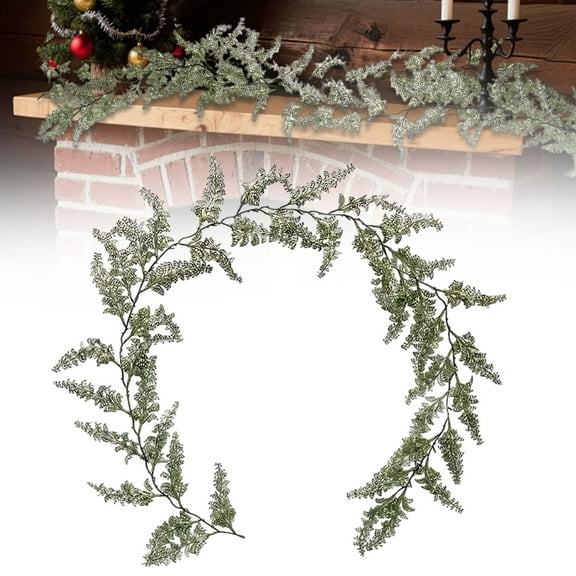 ERTZAE Lifelike Artificial Greenery Garland,Faux Plant Vine Decor,Natural Texture Hanging Accent,Home Wall Decor,Festive Holiday Arrangement,Flexible Mantle Greenery,Fresh Style Decor Element D