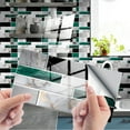 thumbnail image 1 of ERTZAE Mosaic Wall Tile Transfers,Peel Stick Backsplash Tile,Wall Sticker For Kitchen Bathroom,Peel and Stick Brick Wallpaper 12Pcs 10x20cm, 3D Stone Design Tile, Self-Adhesive for Kitchen Backsplash, 1 of 6