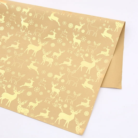 ERTZAE Reversible Christmas Gift Wrap,Festive Holiday Paper,Dual-Pattern Wrapping Sheet,Xmas Party Packaging,Premium Holiday Wrap,Celebration Gift Cover,Festive Wrapping Paper,Holiday Gift Sheet