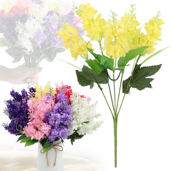 ERTZAE Snap Dragons Artificial Flowers,Silk Flowers Stems Artificial,Silk Flower Fake Look,Kitchen Arrangement Decor,Outdoor Wedding Arch Floral,Artificial Fall Flower Bundle,Yellow for Autumn Decor