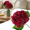 thumbnail image 1 of ERTZAE Wedding Floral Bouquets,Everlasting Faux Blooms,Window Sill Florals,Reusable Hydrangea Stems,3D Large Embroidered Hydrangea Simulation Flower,Bright Red 20.1"Faux Bloom for Hotel,Wedding Decor, 1 of 8