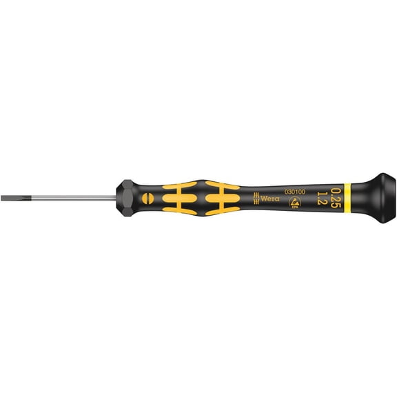 ERUCND-05030100001 Kraftform ESD 1578 A Slotted Precision Micro Screwdriver, 1.2mm Head, 40mm Blade Length