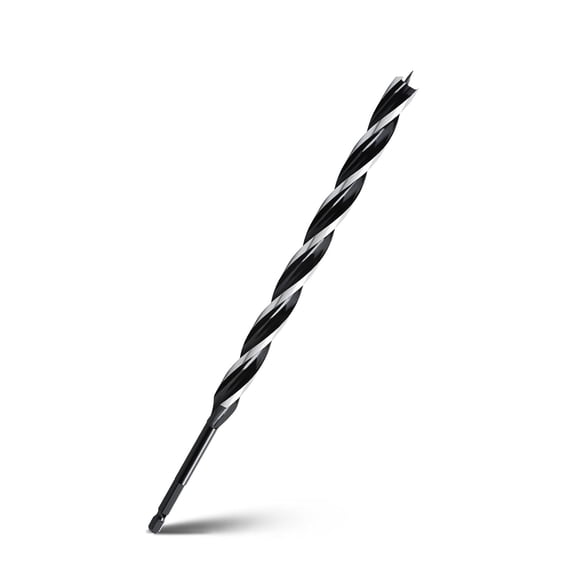 ERUCND-1/2" x 12" Auger Drill Bit for Wood, Hex Shank Tri Flute Ship Auger Long Drill Bit for Soft and Hard Wood,Tree Stump,Plastic,Drywall and Composite Materials