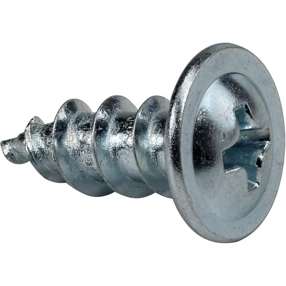 ERUCND-100 Pack Hardware #8 x 1/2" (12.7mm) Standard Thread Truss Head Screws Wood Work MDF Zinc, ROKS8X12TPSZ