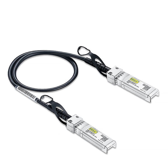 ERUCND-10G SFP+ DAC Cable - 10GBASE-CU Passive Direct Attach Copper Twinax SFP Cable for Cisco SFP-H10GB-CU0.3M, Meraki MA-CBL-TA-0.3M, Fortinet, Ubiquiti UniFi, D-Link, 0.3-Meter(1ft)