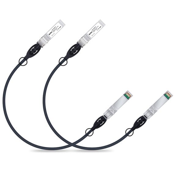 ERUCND-10G SFP+ Twinax Cable, Direct Attach Copper(DAC) Passive Cable, 0.5m (1.64ft), for Cisco SFP-H10GB-CU0.5M, Meraki, Ubiquiti, Mikrotik, Intel, Fortinet, Netgear, D-Link, TP-Link and More, 2 Pac