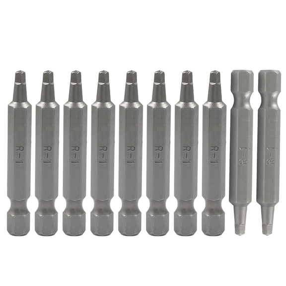 ERUCND-10Pcs Square Drill Bit Set 1/4 Inch Hex Shank Square Screwdriver Bits #1 Roberston Bits Set 2 Inch Long Magnetic Bits
