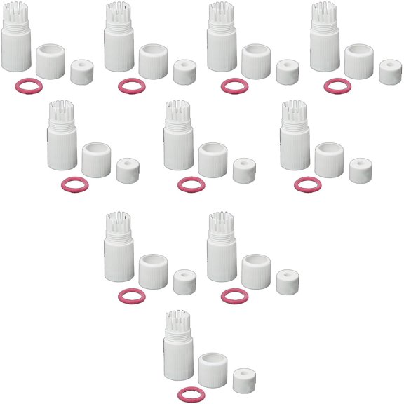 ERUCND-10Sets White RJ45 Waterproof Connector Cap Cover for Outdoor Network IP Camera CCTV Pigtail Cable POE NVR System Connection Lid Adapter