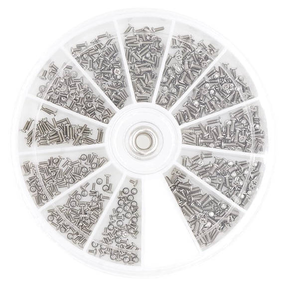 ERUCND-12 Kinds M1 M1.2 M1.4 M1.6 Small Screws Assortment Kit