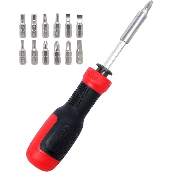 ERUCND-13-in-1 Multi-Bit Screwdriver Set | Magnetic Screwdriver with Adjustable Extension for Home Repair & Maintenance