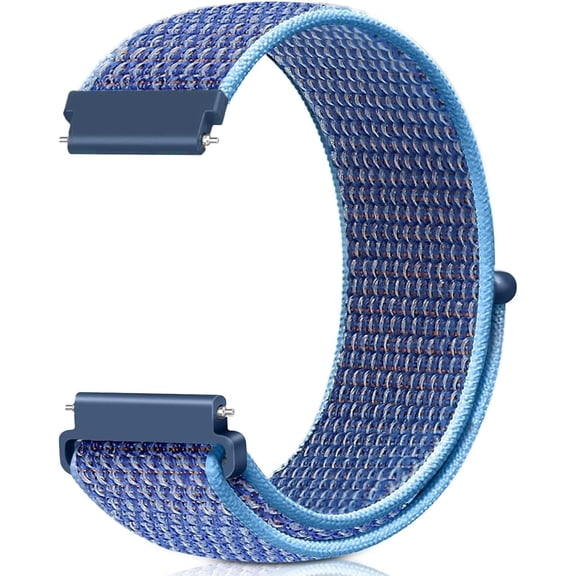 ERUCND-18MM 19MM 20MM 22MM Nylon Sport Loop Watch Strap, Replacement Strap with Quick Release for Men Women